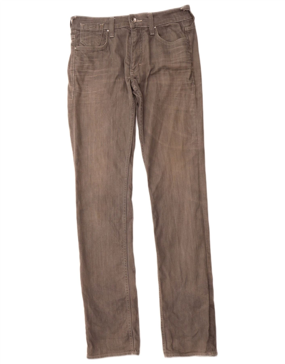 Jeans dritti slim da uomo GAS W31 L34 cotone grigio