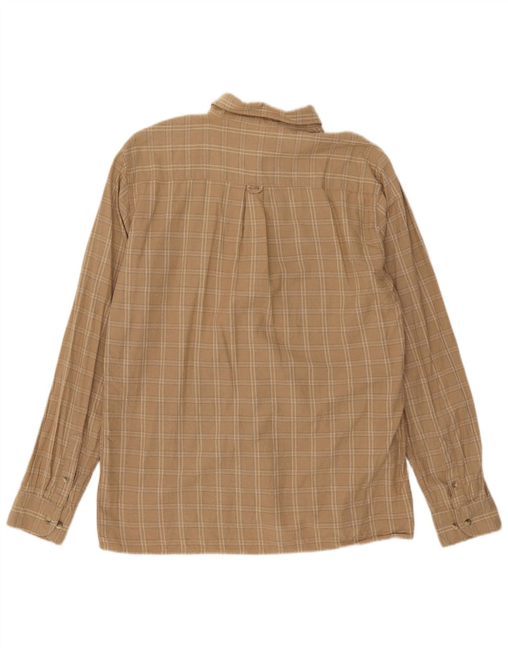 Camicia Lee da uomo in flanella di cotone a quadri beige grande