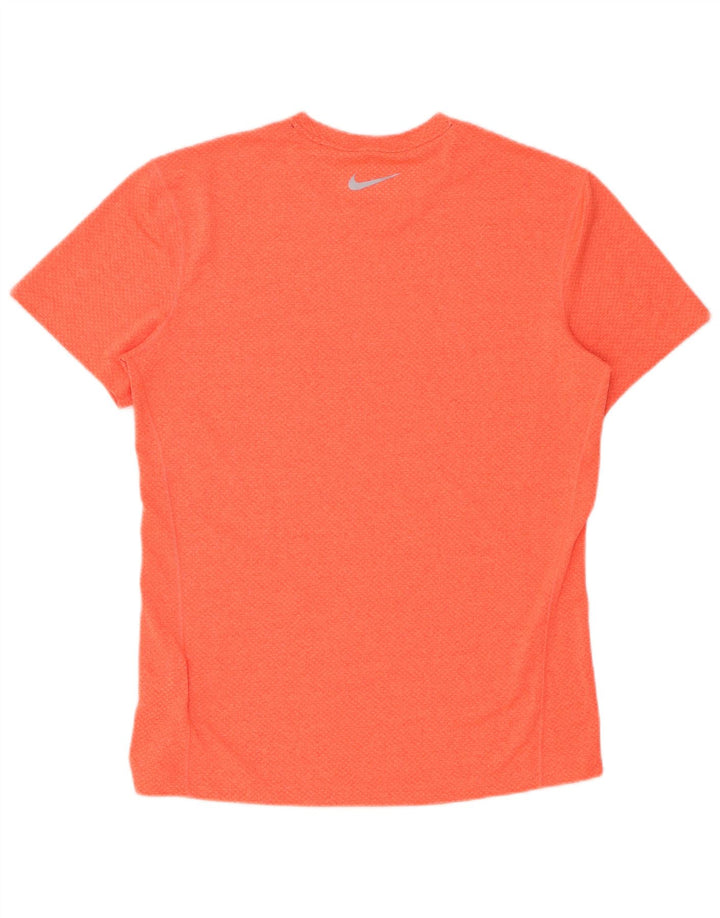 T-shirt Nike Dri Fit da uomo in poliestere arancione medio