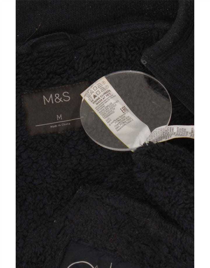 Giacca da uomo Marks & Spencer Sherpa in poliestere medio blu navy