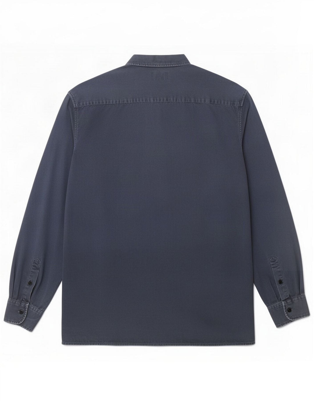 Schott Camicia da uomo grande in cotone blu