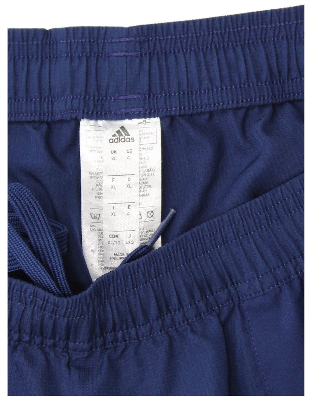 Pantaloncini sportivi ADIDAS da uomo Climalite XL blu navy in poliestere