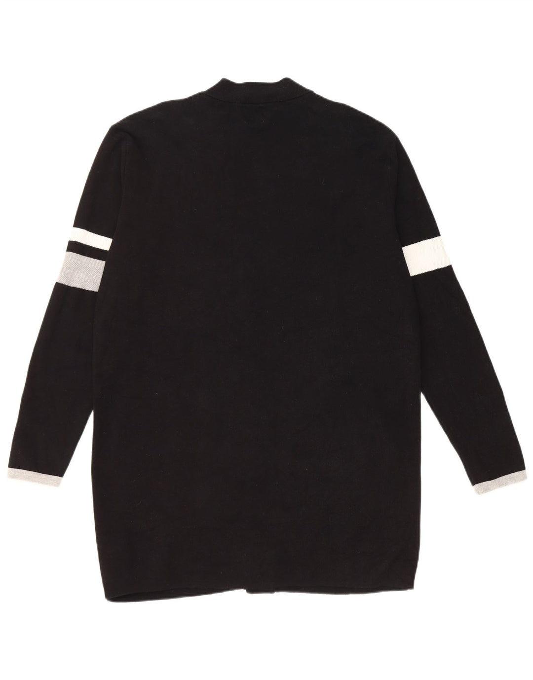 Maglione cardigan lungo da donna Zara EU 42 grande cotone color block nero