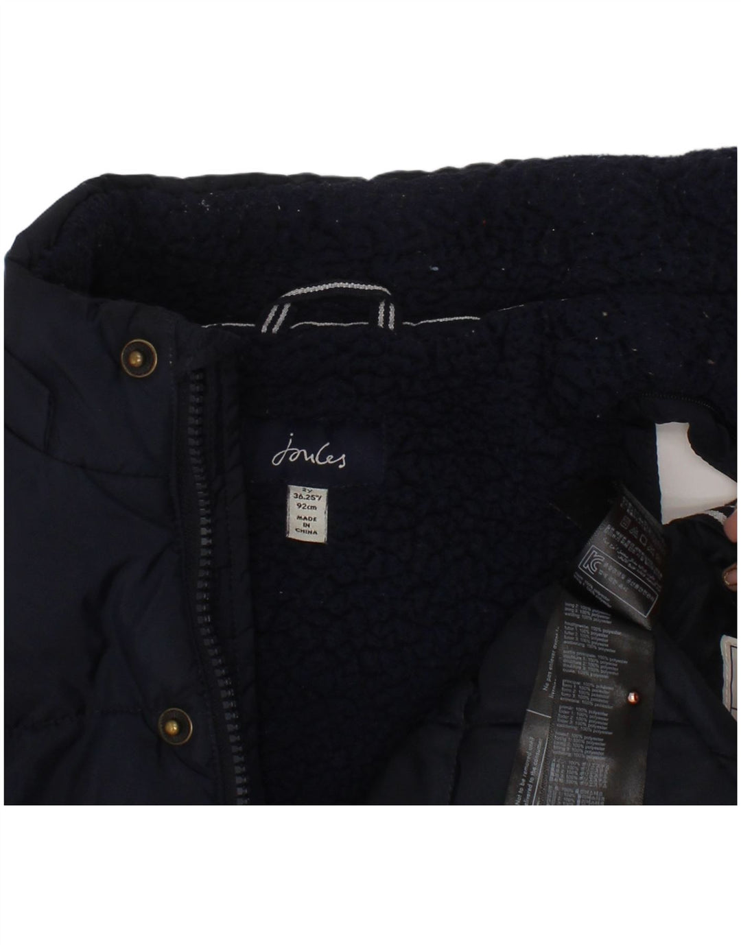 JOULES Gilet imbottito per neonato 18-24 mesi in poliestere blu navy