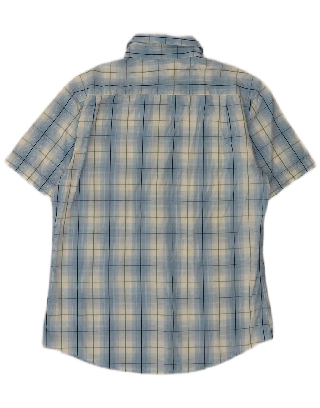 Dickies Camicia a maniche corte da uomo in cotone a quadri blu grandi