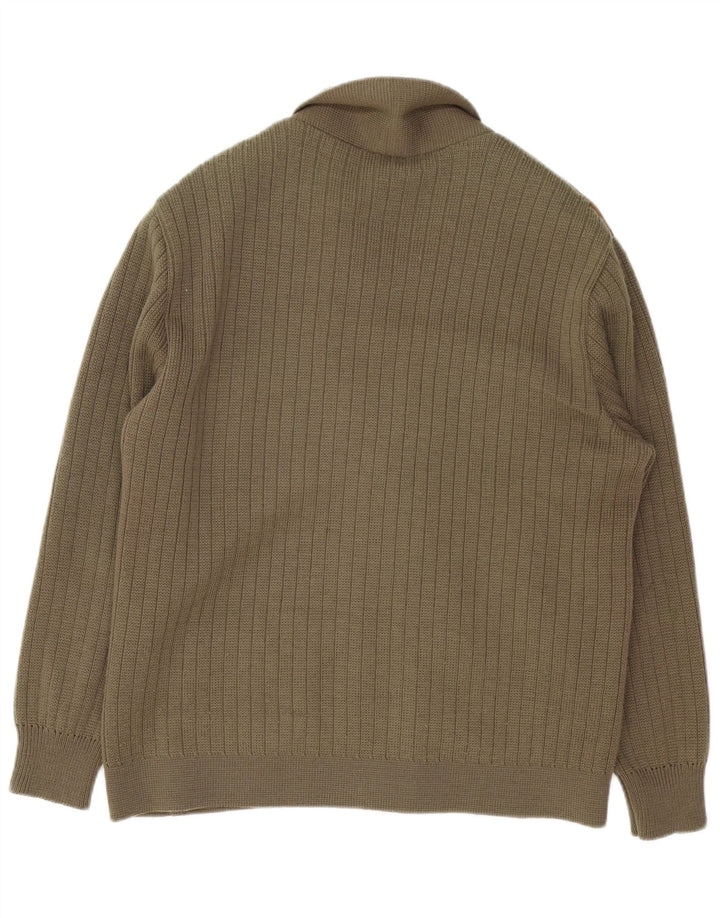 Maglione cardigan da uomo Rainbow IT 52 Large Brown Colourblock