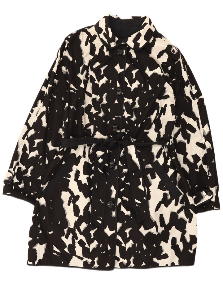 Soprabito reversibile da donna con motivo astratto HOBBS UK 16 grande nero