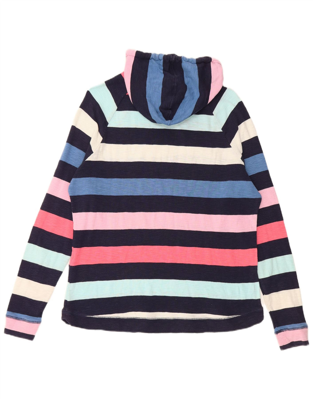 JOULES Felpa con cappuccio da donna UK 20 2XL Cotone a righe multicolore