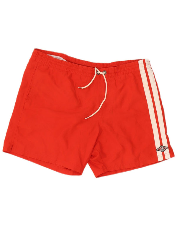 Pantaloncini da bagno da uomo Bear Bear a righe rosse medie