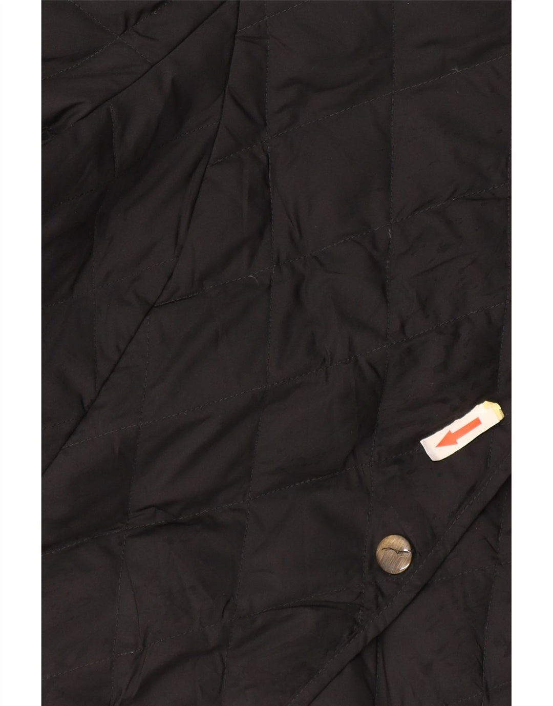 Giacca trapuntata da donna Eddie Bauer UK 14 poliestere nero medio