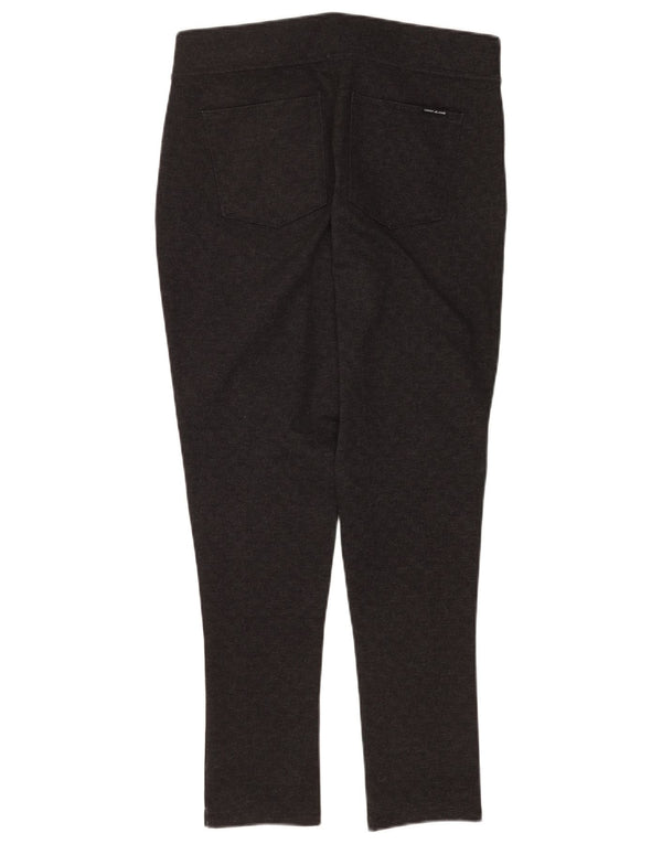Pantaloni casual skinny da donna Dkny medi W30 L28 poliestere a quadri grigi