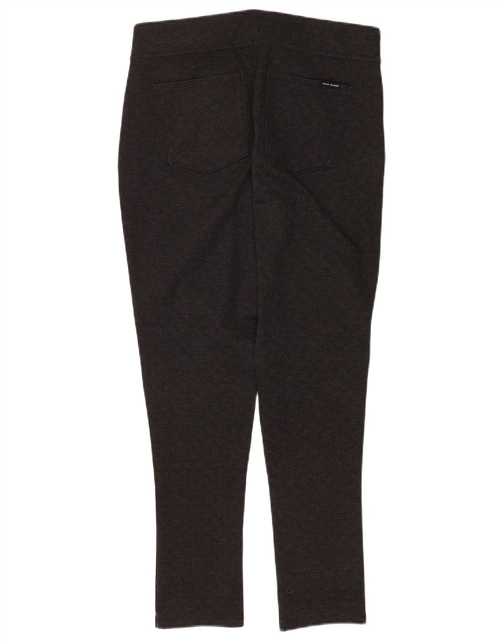 Pantaloni casual skinny da donna Dkny medi W30 L28 poliestere a quadri grigi