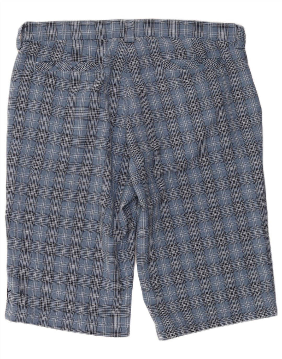 Pantaloncini chino da uomo IGUANA W36 poliestere a quadri grandi blu