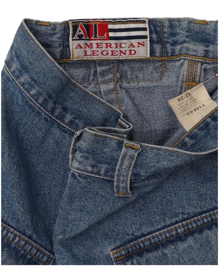 AMERICAN LEGEND Gonna in denim da donna IT 42 Media W28 Blu Cotone