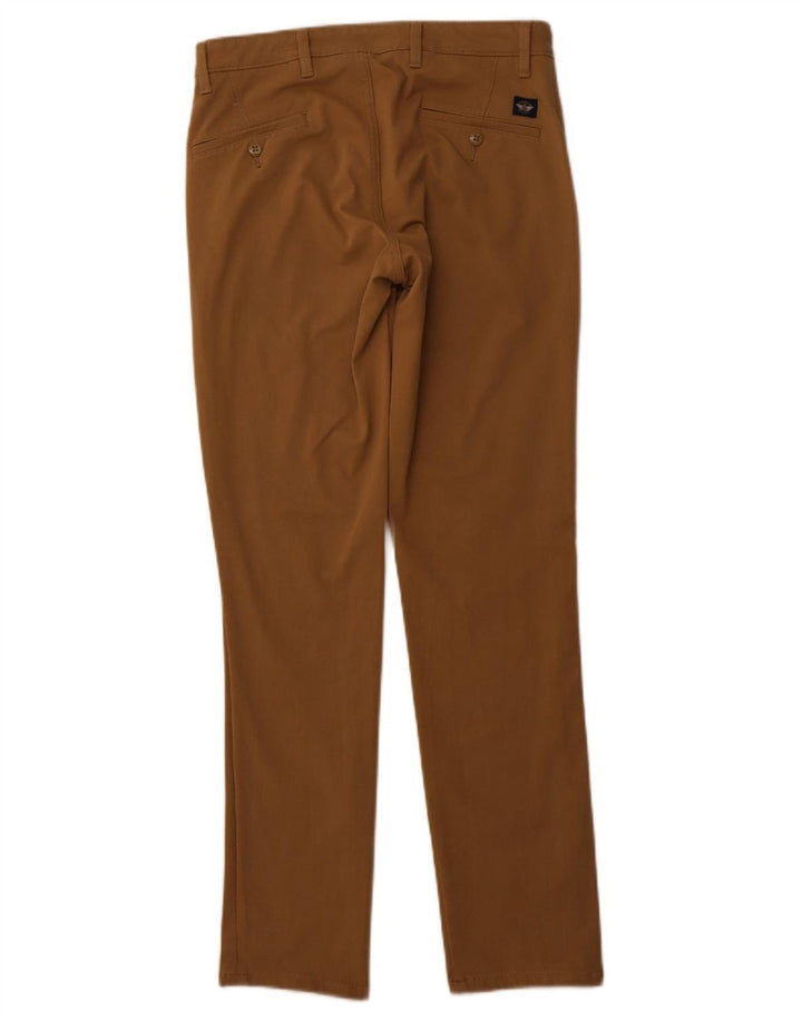 DOCKERS Mens Slim Chino Trousers W29 L32 Brown Cotton