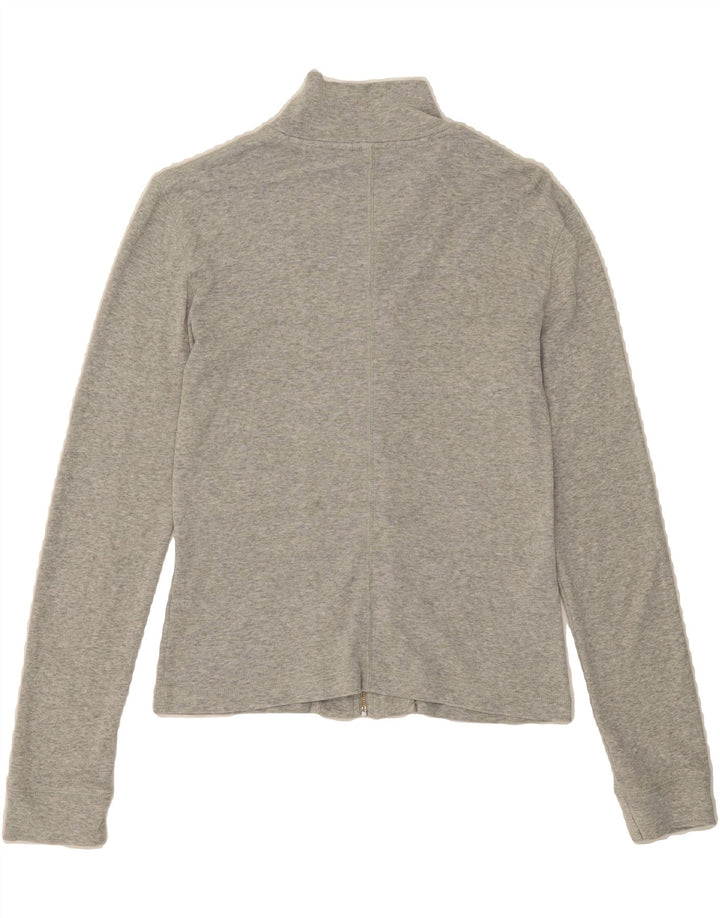 J. CREW Womens Tracksuit Top Jacket UK 10 Small Grey Cotton Vintage J. Crew and Second-Hand J. Crew from Messina Hembry 