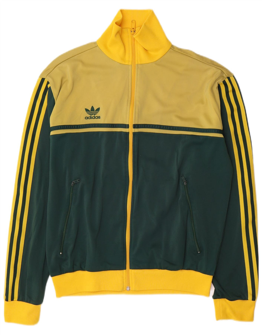 Adidas Giacca da uomo con grafica grafica Giacca grande in poliammide color block giallo
