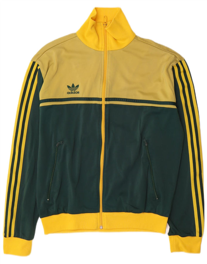 Adidas Giacca da uomo con grafica grafica Giacca grande in poliammide color block giallo