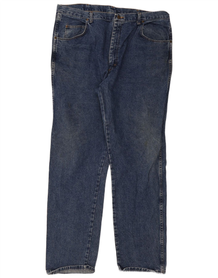 Jeans dritti da uomo Wrangler W42 W34 cotone blu