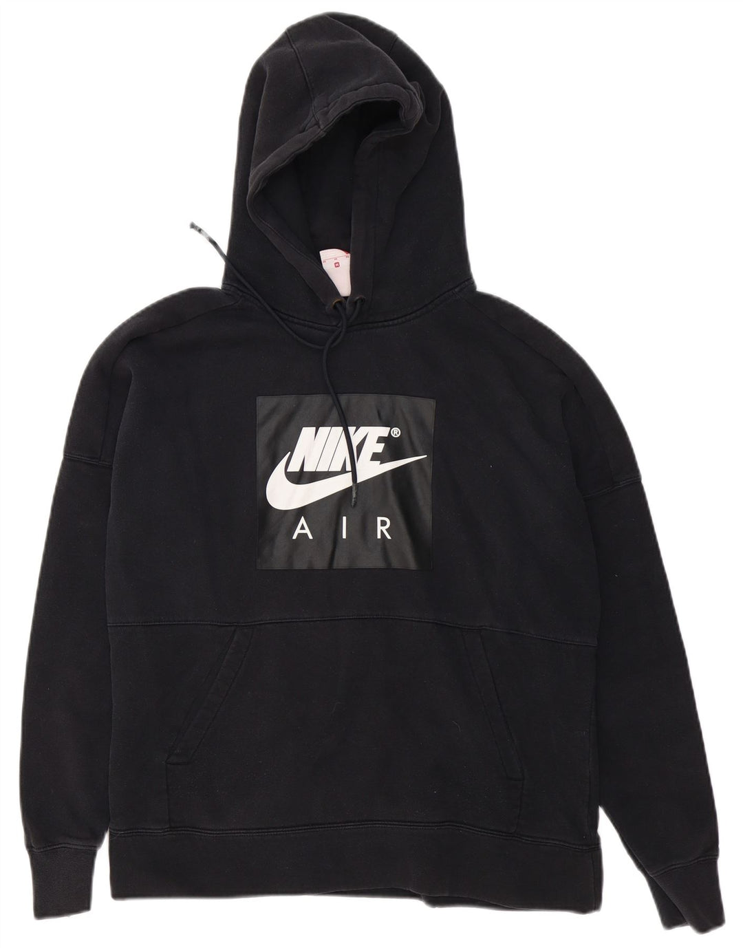 Felpa con cappuccio grafica Nike da uomo in cotone nero medio