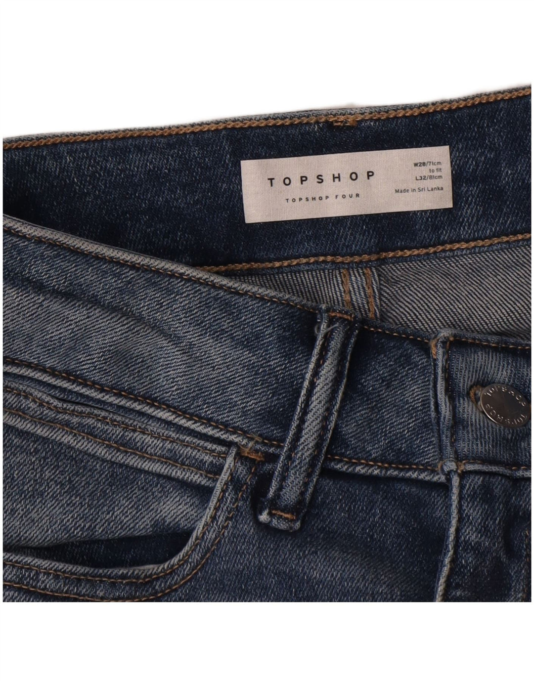 Jeans skinny da donna Topshop W28 L27 Blu