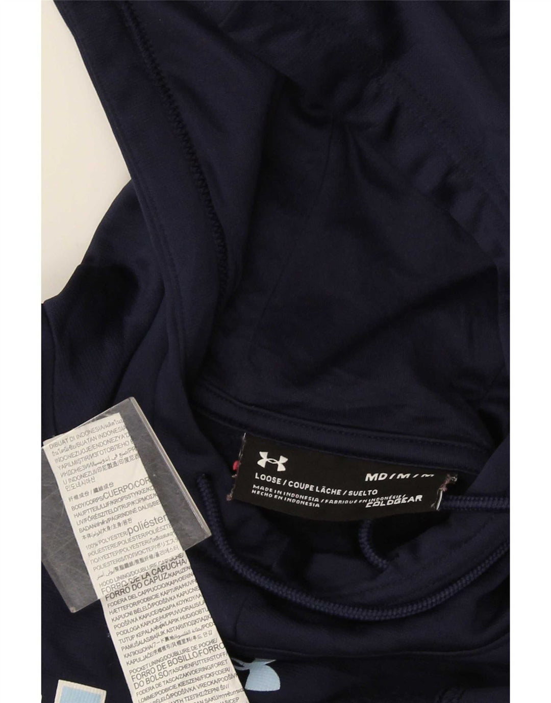 Felpa con cappuccio grafica da uomo Under Armour medio blu navy