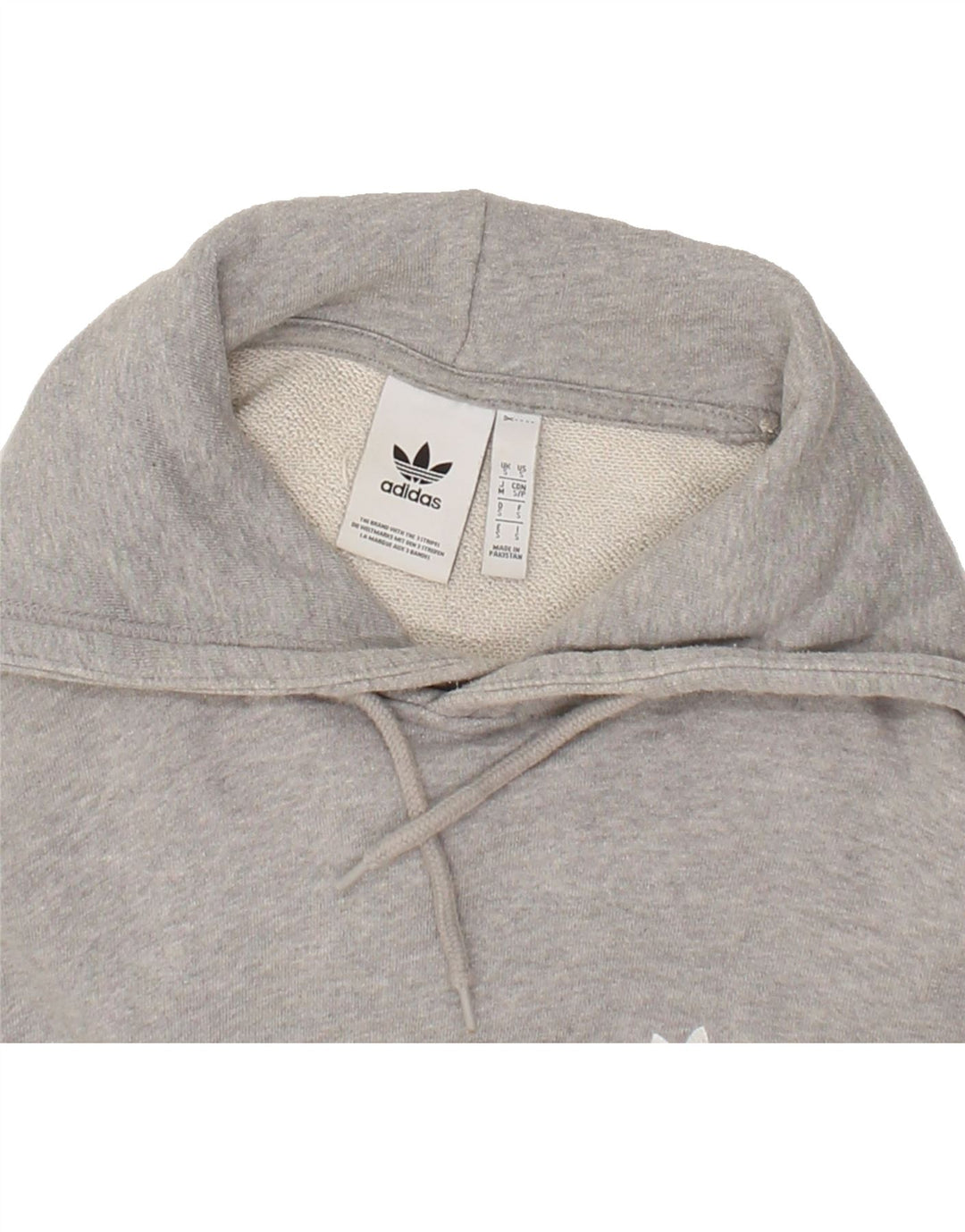 ADIDAS Mens Hoodie Jumper Small Grey Cotton Vintage Adidas and Second-Hand Adidas from Messina Hembry 