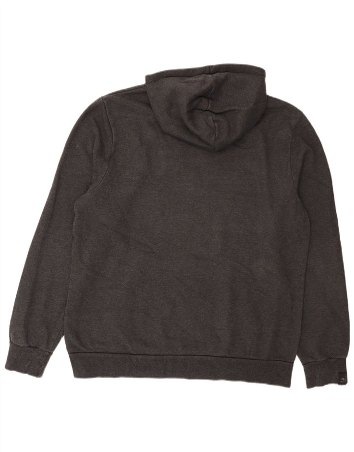 Felpa con cappuccio grafica da uomo Puma grande grigia