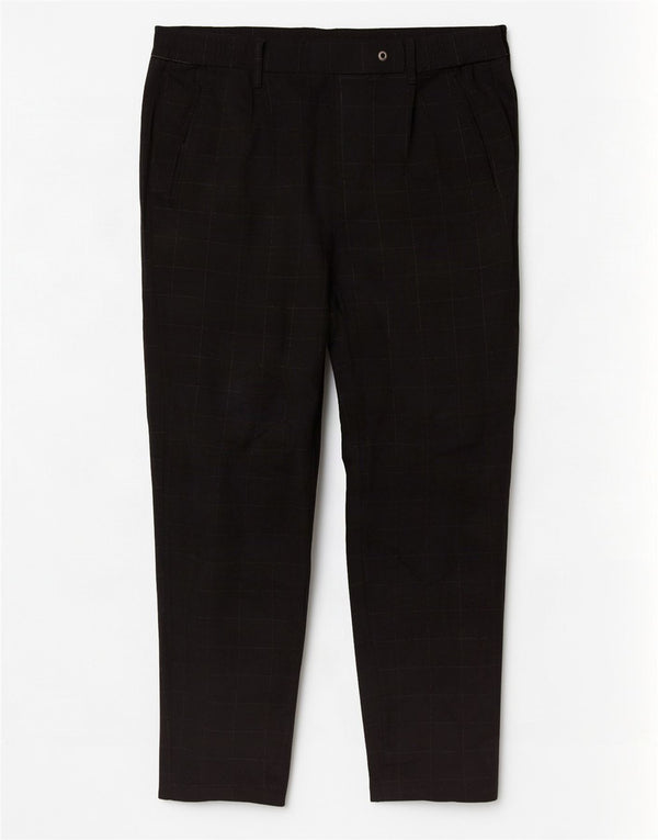 Pantaloni chino affusolati da uomo Jack & Jones W32 L26 a quadri neri
