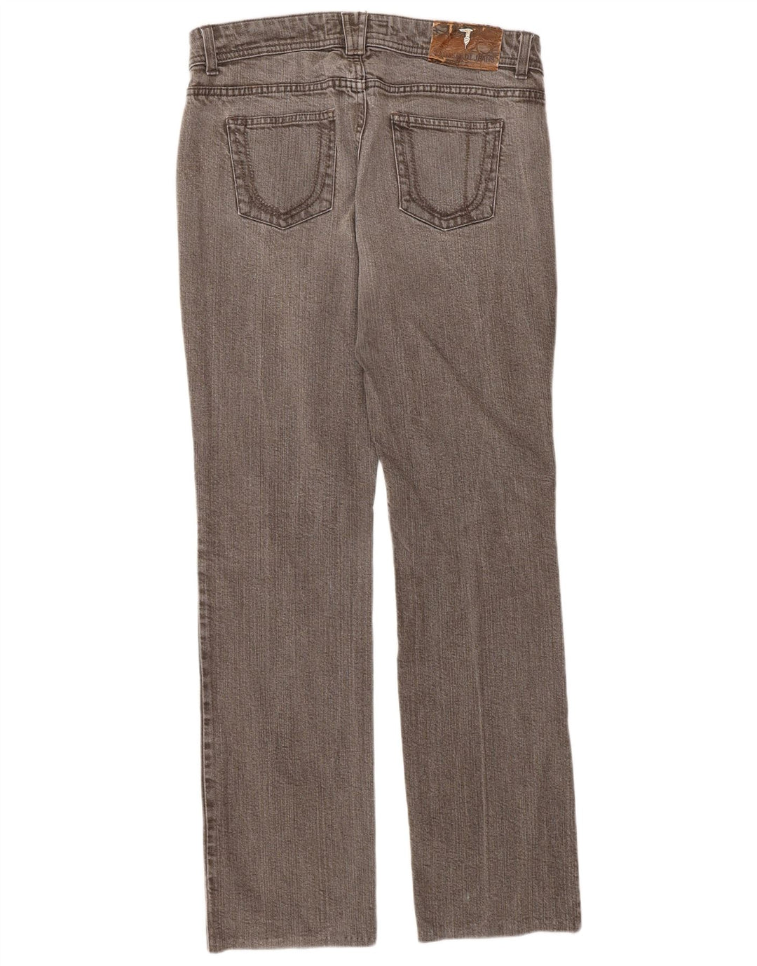 Jeans Dritti Donna Trussardi W28 L30 Cotone Marrone