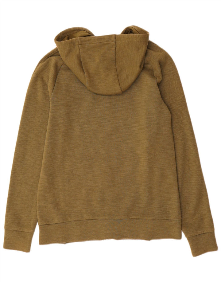 Felpa con cappuccio e zip Nike da uomo piccola in cotone kaki