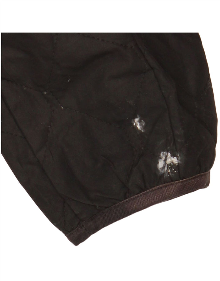 Giacca trapuntata da donna Eddie Bauer UK 16 grande poliestere nero