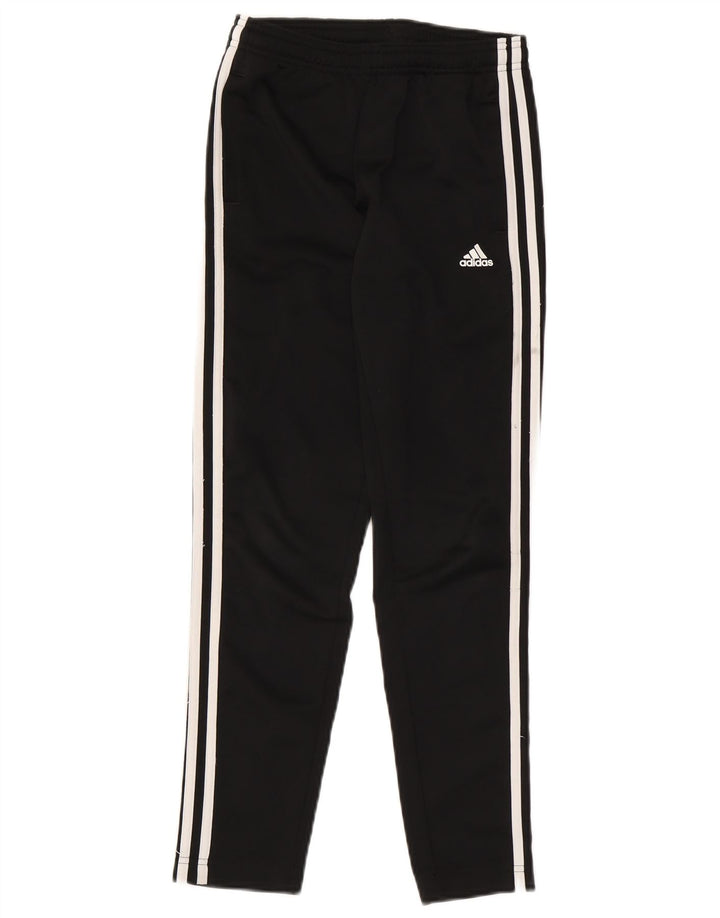 Pantaloni della tuta da ragazzo Adidas 11-12 anni in poliestere nero