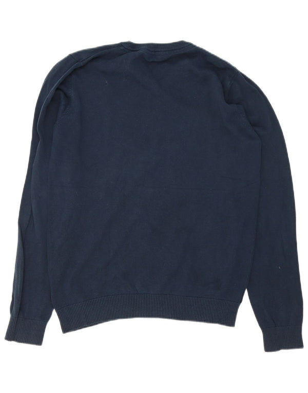 Maglione Marks & Spencer da bambino con scollo a V 15-16 anni in cotone blu navy