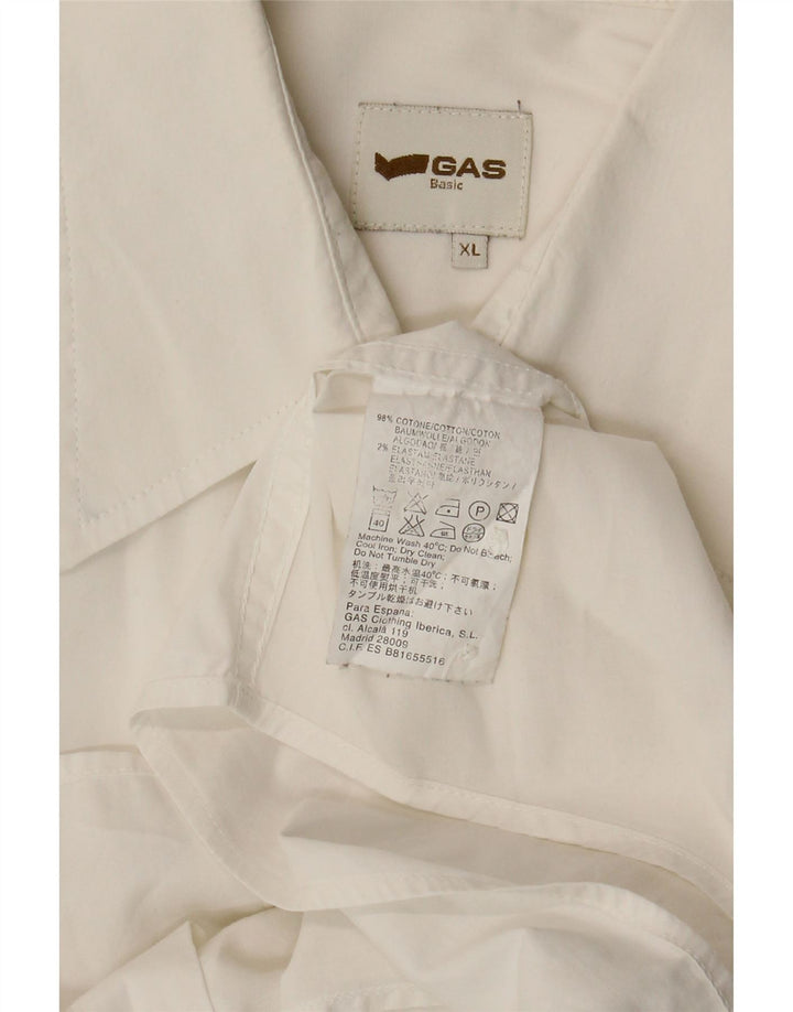 Camicia Uomo Gas XL Cotone Bianco