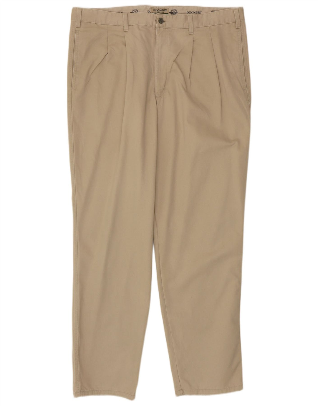 Pantaloni chino con pegging da uomo Dockers W40 L32 in cotone beige