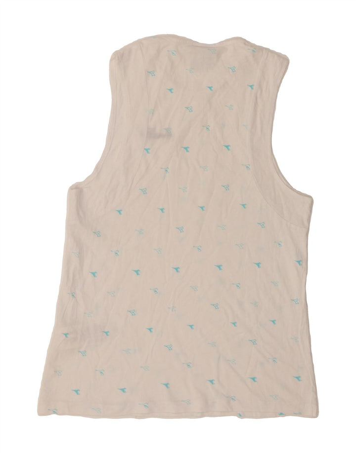 DIADORA Mens Graphic Vest Top Small White Cotton Vintage Diadora and Second-Hand Diadora from Messina Hembry 