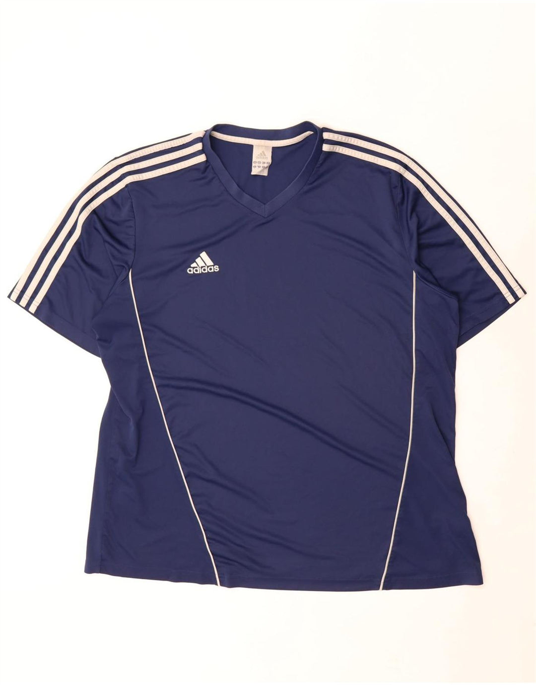 T-shirt da uomo Adidas Top 2XL poliestere blu navy