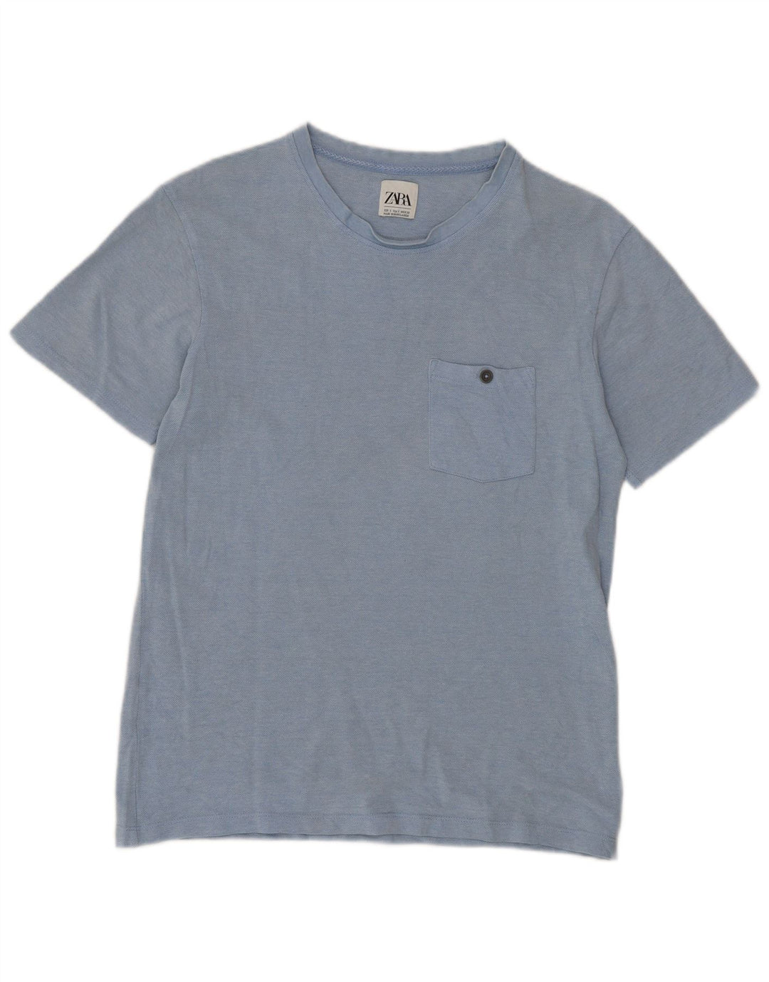 T-shirt Zara da uomo Top piccola blu