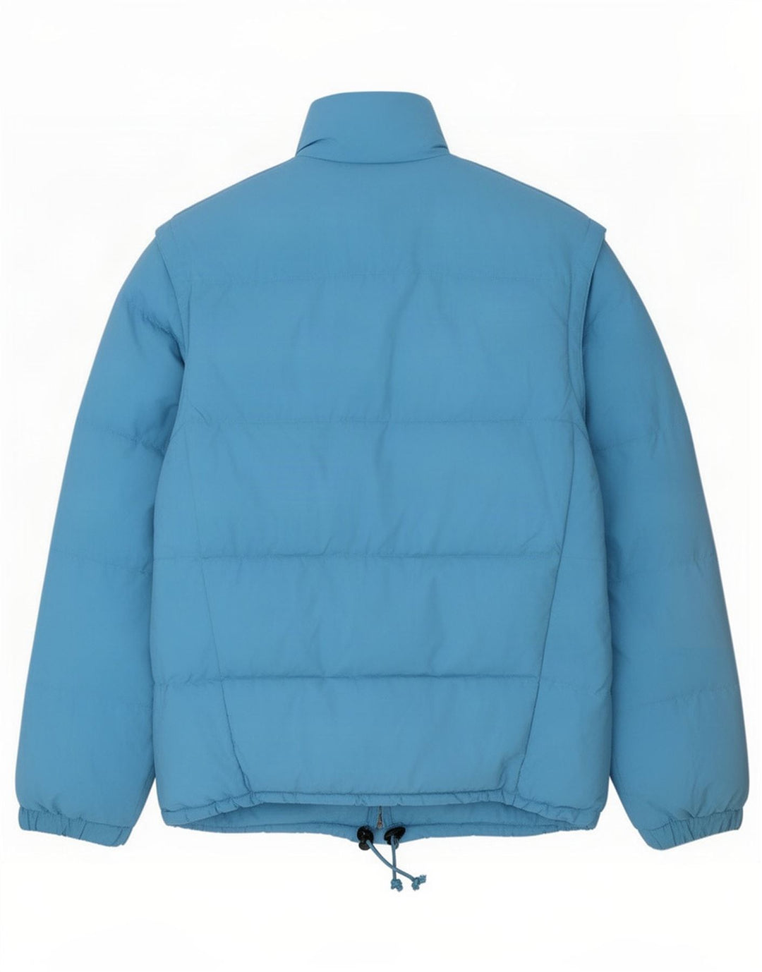 Giacca imbottita da uomo vintage UK 40 grande blu in poliammide