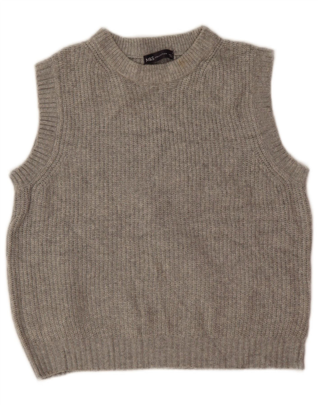 Canotta corta da donna Marks & Spencer UK 10 piccola poliestere grigio