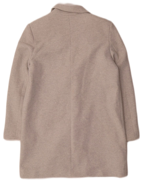 Cappotto doppiopetto da donna Zara UK 14 Poliestere grigio medio