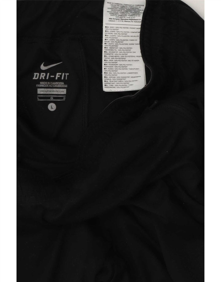 Pantaloni da tuta Nike Dri Fit da uomo, grandi, in poliestere nero