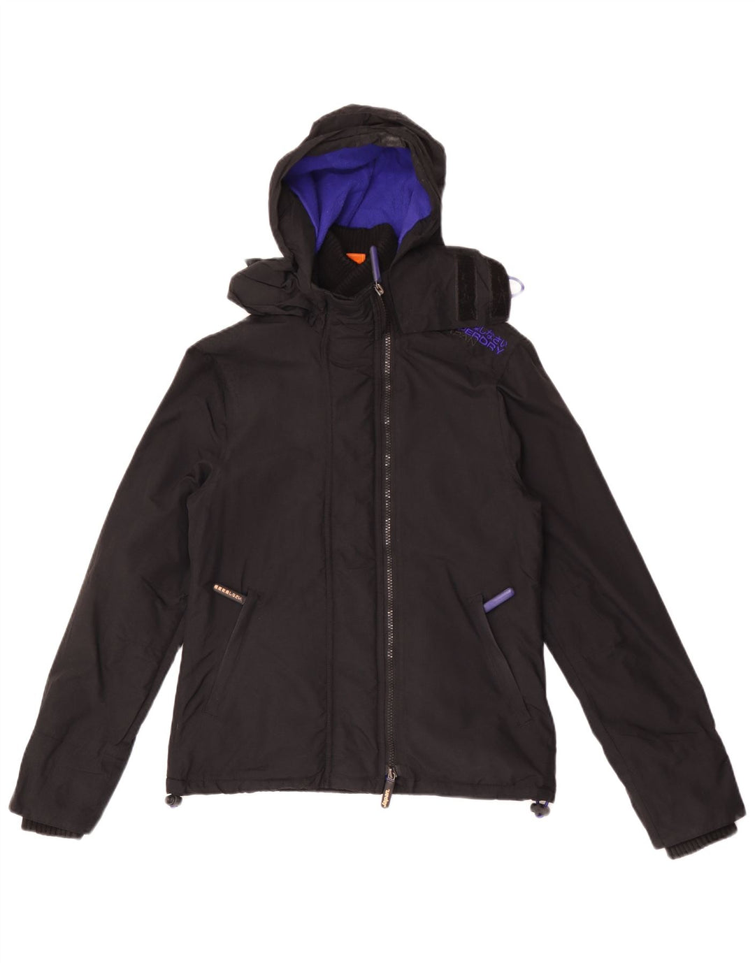 Giacca a vento grafica da donna Superdry UK 10 piccola nera