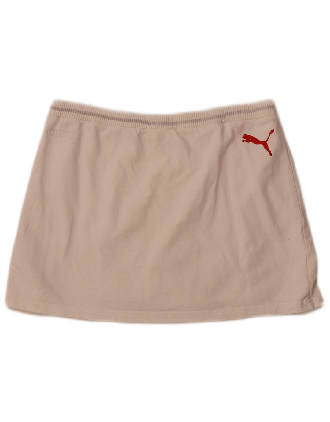 Minigonna grafica da donna Puma media W32 bianca