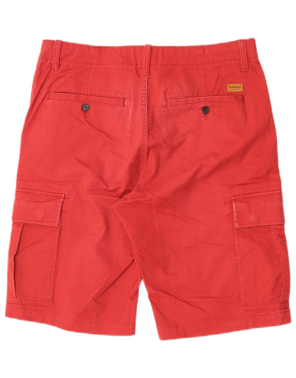 Pantaloncini cargo da uomo dalla vestibilità rilassata Timberland W31 cotone rosso medio