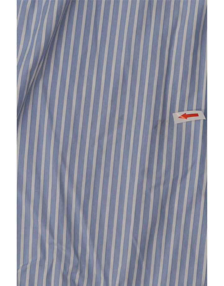 Camicia da uomo MASSIMO DUTTI taglia 16 1/2 grande cotone a righe blu
