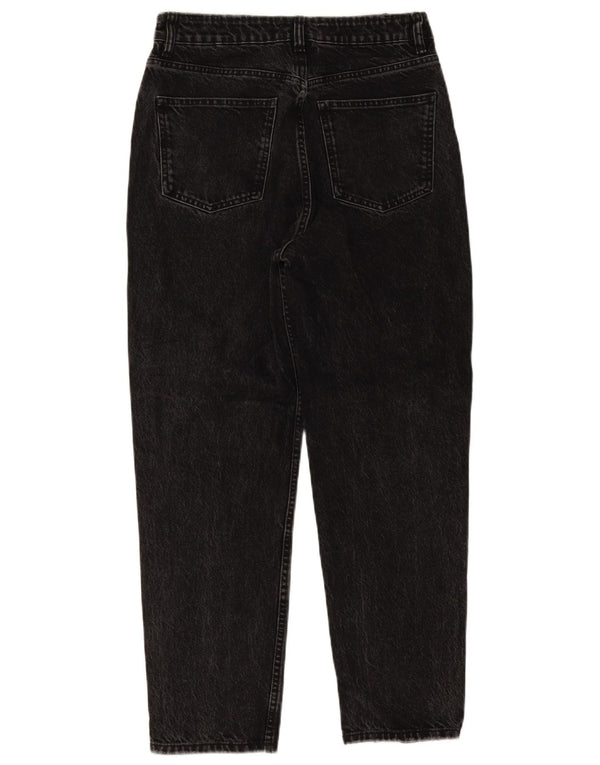 Jeans affusolati a vita alta da donna Zara EU 40 medio W30 L27 neri screziati