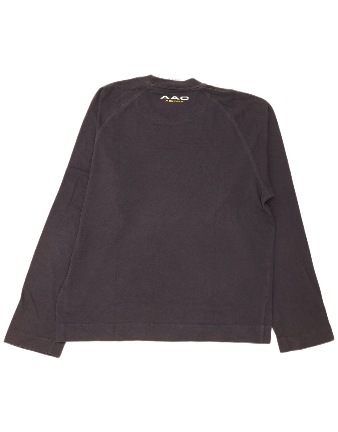 Adidas Maglietta grafica da uomo a maniche lunghe XL in cotone blu navy