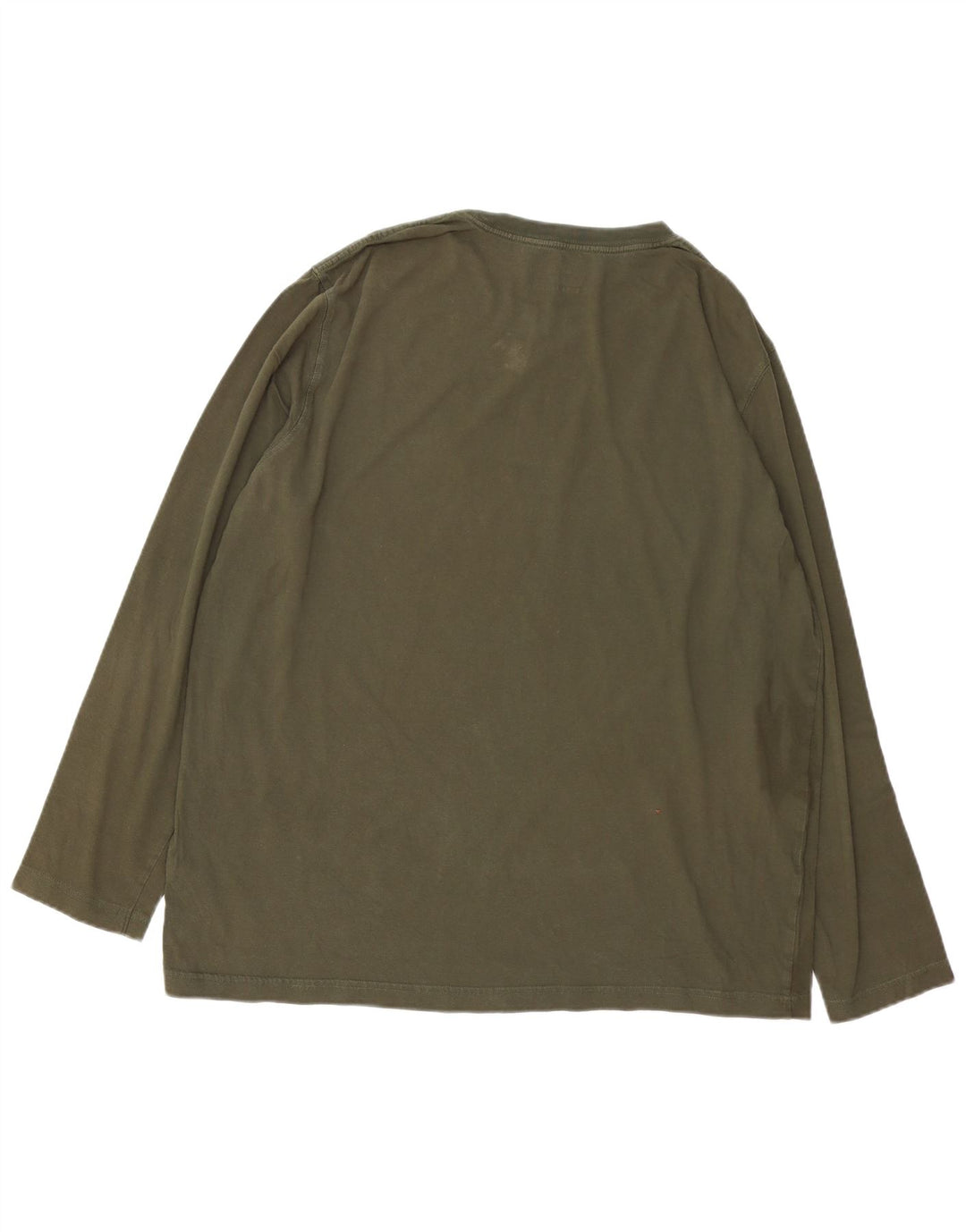 TIMBERLAND Top grafico da uomo vestibilità regolare manica lunga XL cotone kaki